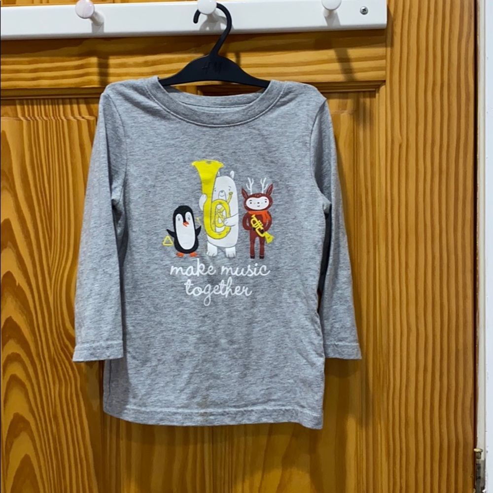 Cat & Jack Boys Animal Instrumental Friendship Top